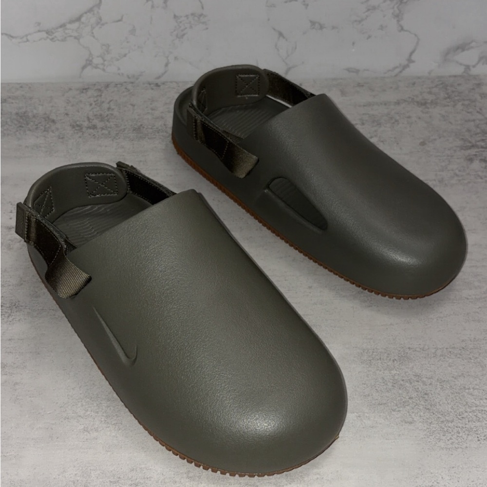 MENS Nike Olive Green  Calm Mule - Picture 3 of 7